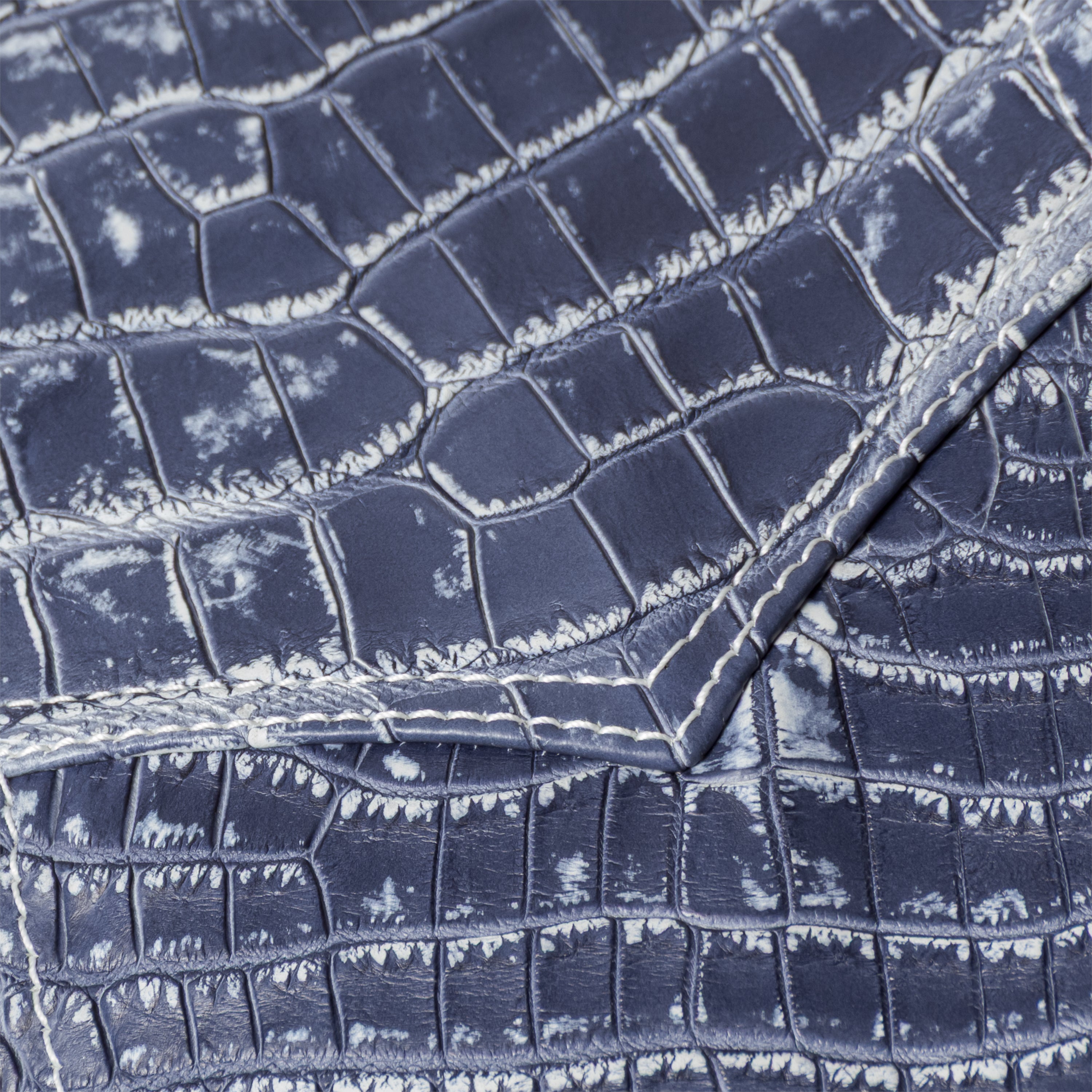 ANELISE luxury vest - crocodile leather detail and button craftsmanship