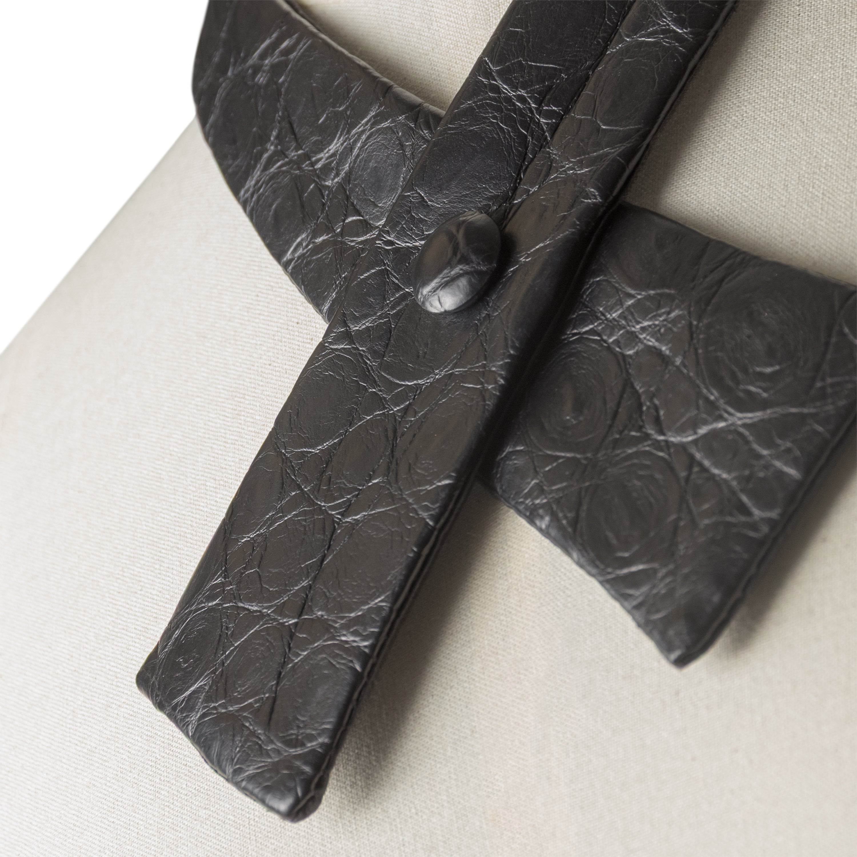 Premium crocodile and ostrich leather bandanas and ties - Italian luxury accessories