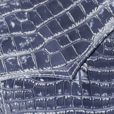 ANELISE luxury vest - crocodile leather detail and button craftsmanship