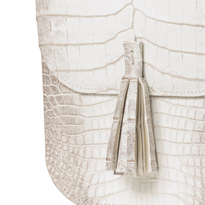 DAKOTA luxury handbag - crocodile leather close-up showing unique gradient