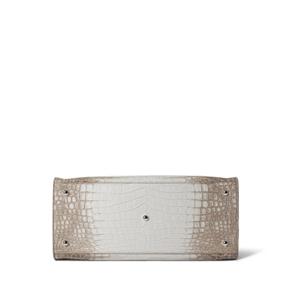 Himalayan crocodile tote bag - luxury handbag showing unique gradient pattern